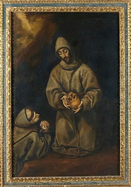 San Francisco Y Hermano Lego Oil Painting by El Greco (Domenikos Theotokopoulos)