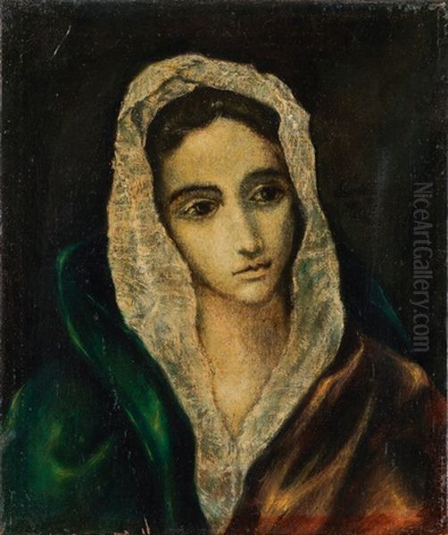 Weibliche Heilige Oil Painting by El Greco (Domenikos Theotokopoulos)