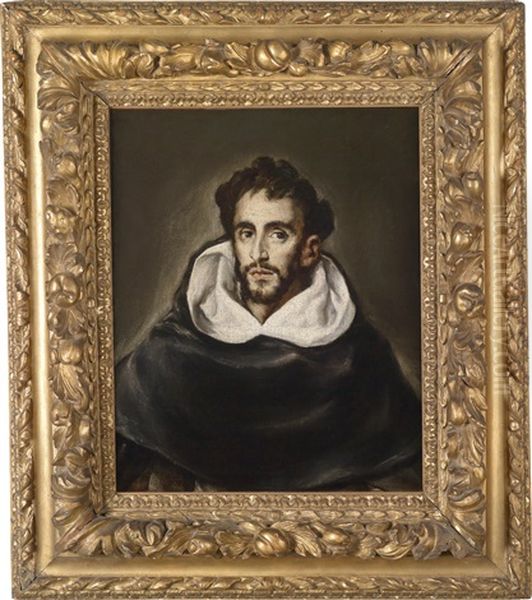 Portrat Des Fray Hortensio Felix Paravicino Oil Painting by El Greco (Domenikos Theotokopoulos)