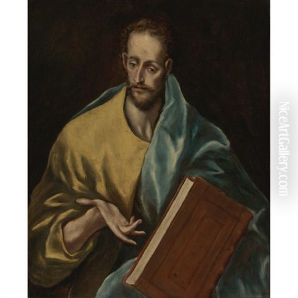 St. James The Minor Oil Painting by El Greco (Domenikos Theotokopoulos)