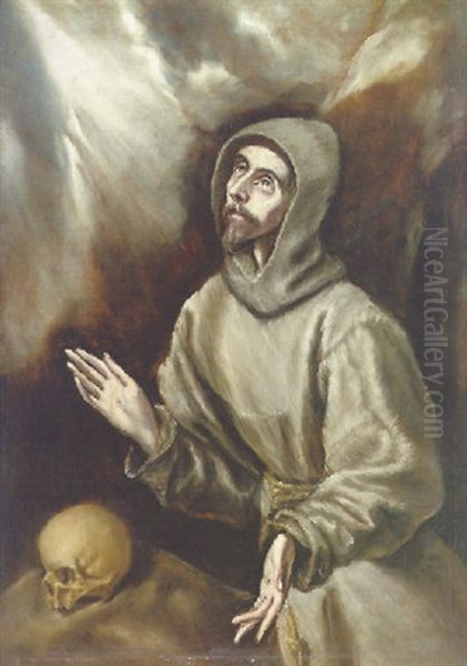 Saint Francis Oil Painting by El Greco (Domenikos Theotokopoulos)
