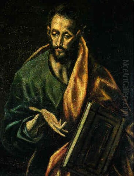 Santiago El Mayor Oil Painting by El Greco (Domenikos Theotokopoulos)