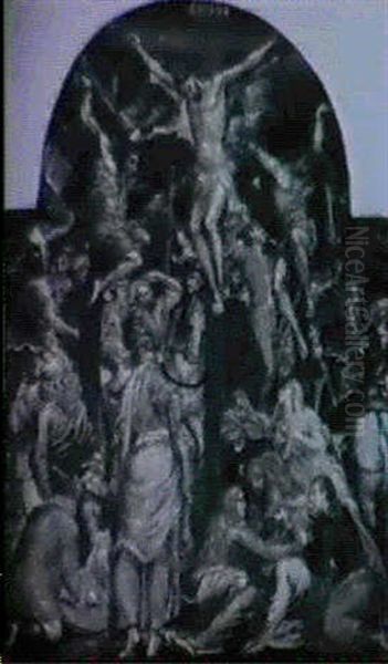 Quattro Episodi Della Passione Di Cristo Oil Painting by El Greco (Domenikos Theotokopoulos)