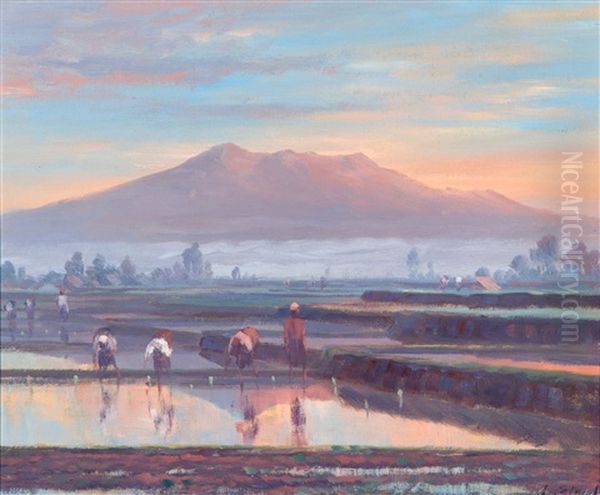 In De Sawa's Oil Painting by Leo Eland