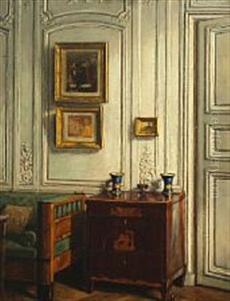Interior At 24, Rue Visconti, Paris Oil Painting by Lili Elbe