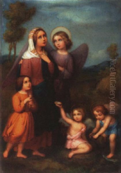 Schutzengel Oil Painting by Maria Ellenrieder