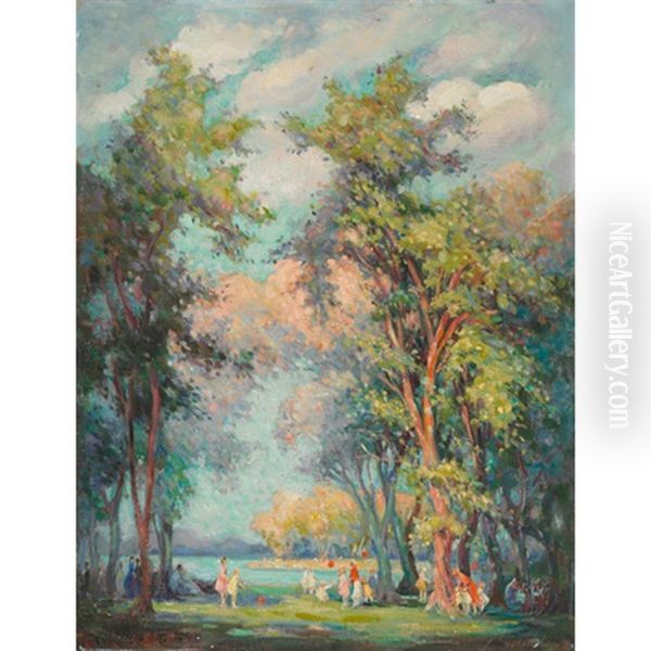 Toronto Island, Summer Oil Painting by Emily Louise Orr Elliott