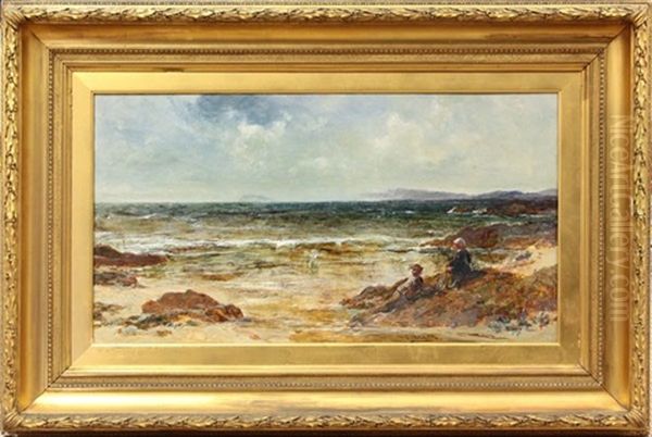 At The Seashore Oil Painting by Edwin Ellis