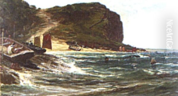 Coastal Landscape Oil Painting by Edwin Ellis