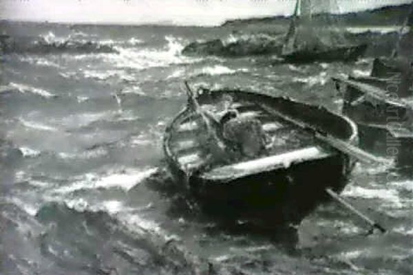 Awaiting The Fisherman Oil Painting by Edwin Ellis