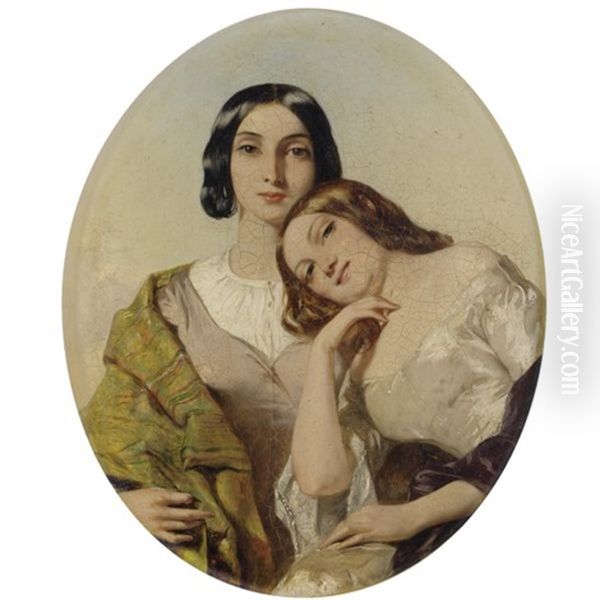 The Smile: From Thomas Moore's Irish Melodies Oil Painting by Alfred W. Elmore