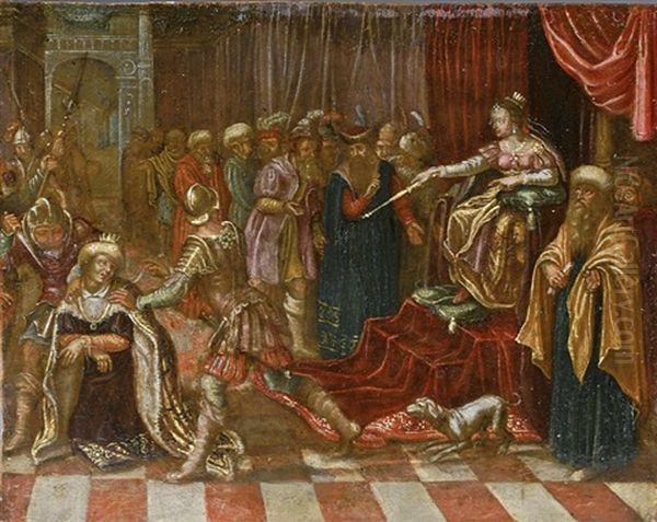 Zenobia Befiehlt Den Tod Des Partherkonigs Oil Painting by Adam Elsheimer