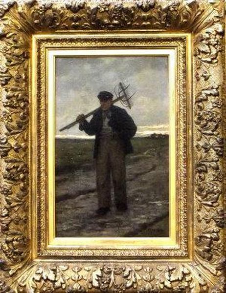 Returning From The Field Oil Painting by David Adolf Constant Artz