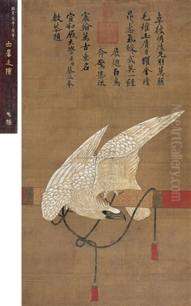White Eagle Oil Painting by Huizong Emperor
