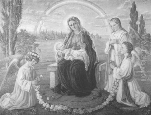 Bodenseemadonna Oil Painting by Gertrud Endres