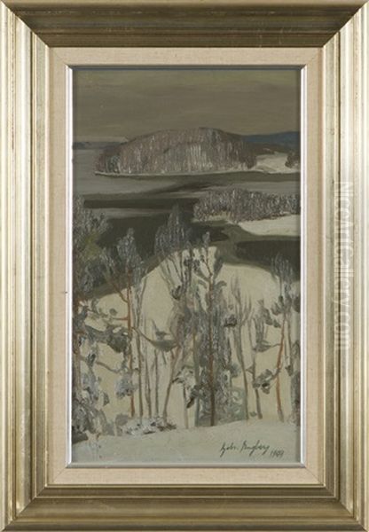 Winter Oil Painting by Gabriel Engberg