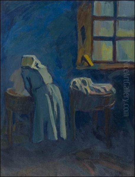 Pyykkari Oil Painting by Gabriel Engberg