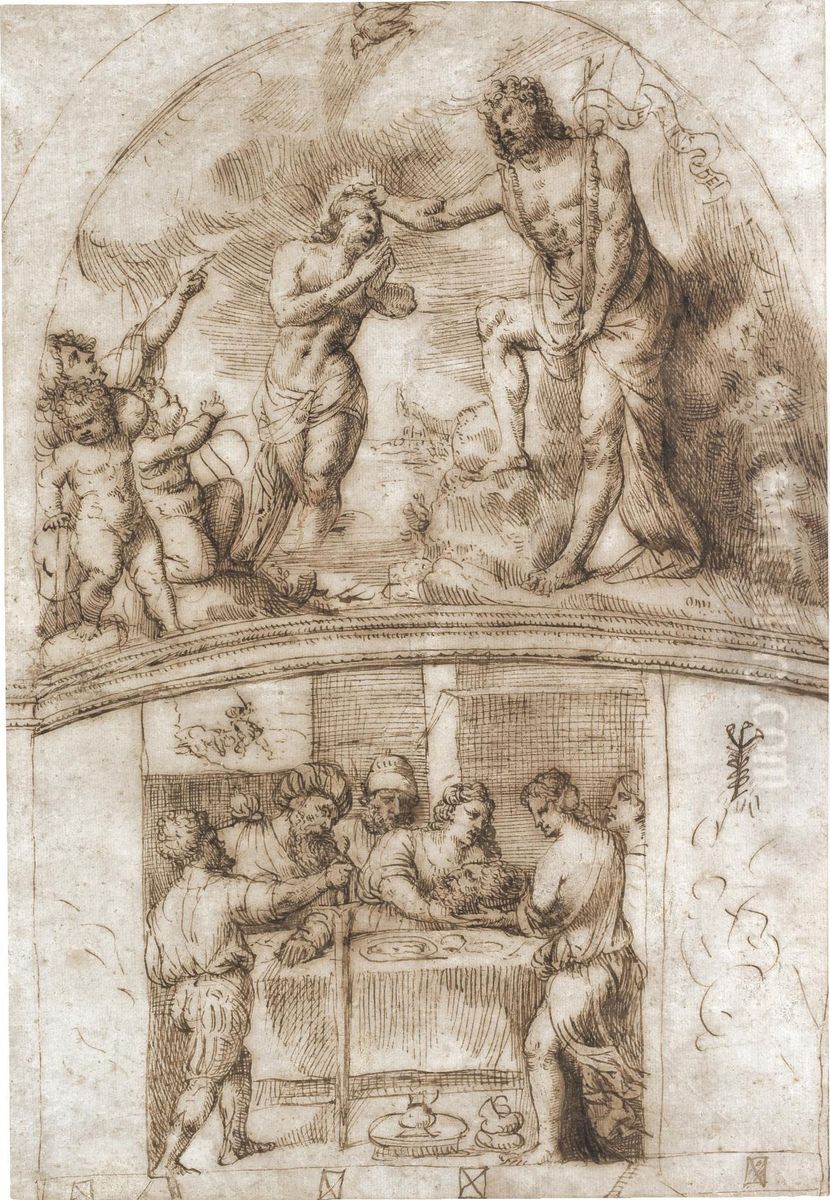 Design For The Decoration Of A Chapel Oil Painting by Dall' Stefano Arzere