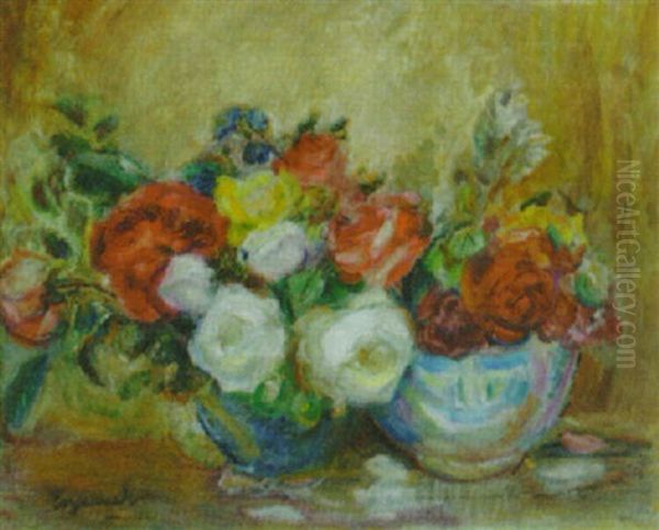 Roses Oil Painting by Florence Engelbach