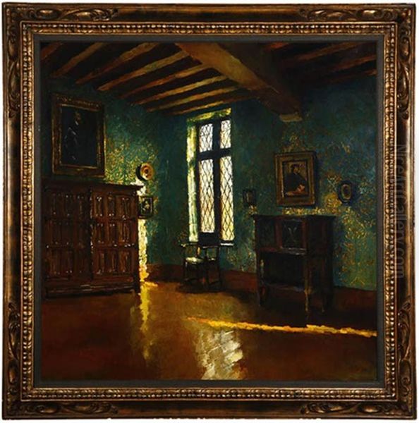 Erasmushuis Te Anderlecht Oil Painting by Leo Engels