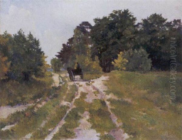 De Zandweg Oil Painting by Leo Engels