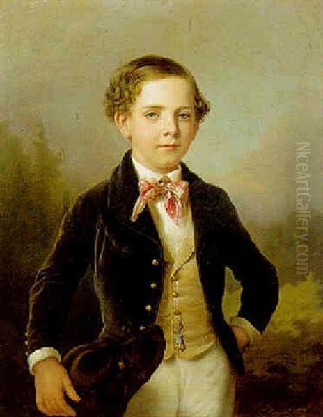 The Young Master Oil Painting by Edouard Von Engerth