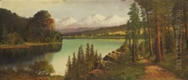 Olympic Mountains, Washington Oil Painting by John Englehart