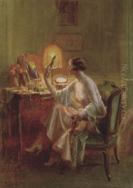 The Looking Glass Oil Painting by Delphin Enjolras