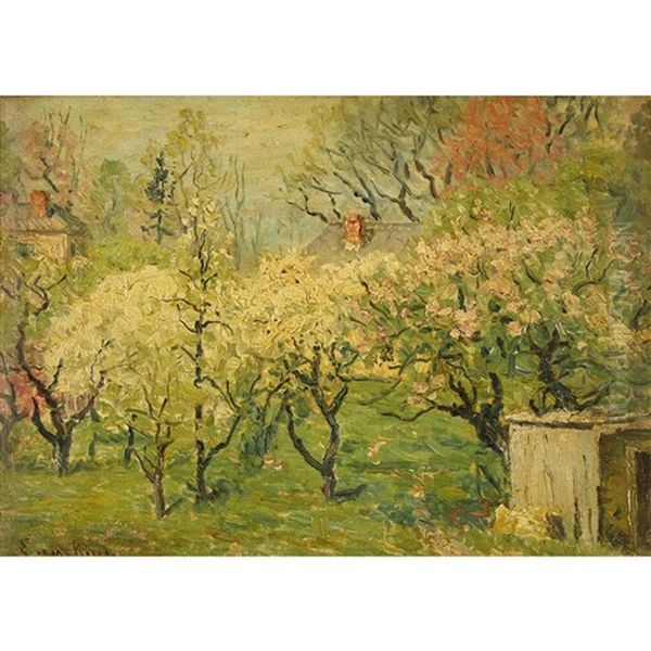 Spring Fields Oil Painting by John Joseph Enneking