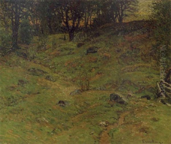 Landscape, Late Summer Oil Painting by John Joseph Enneking