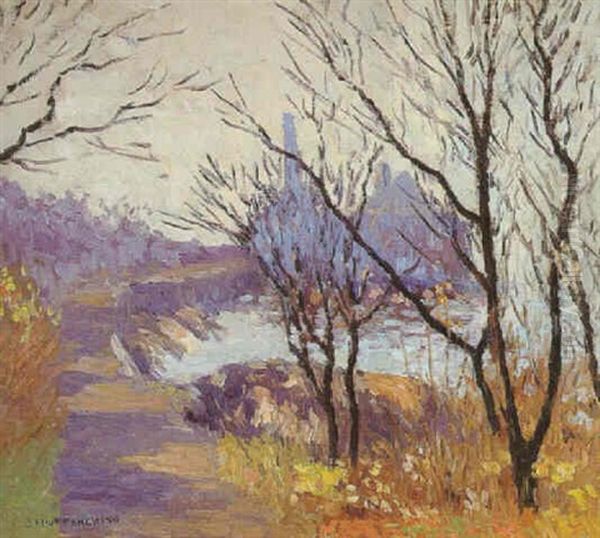 Springtime In The Park Oil Painting by Joseph Eliot Enneking