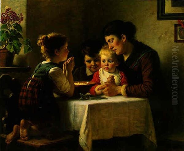 The Morning Meal Oil Painting by Rudolf Epp