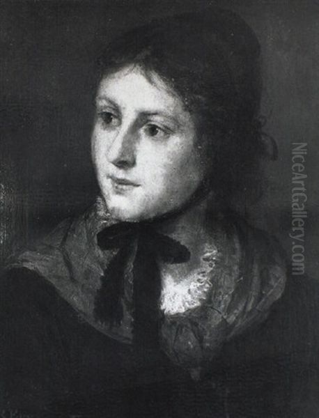 Junges Madchen In Tracht Oil Painting by Rudolf Epp