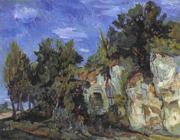 Carriere Pres D'epernon Oil Painting by Henri Epstein