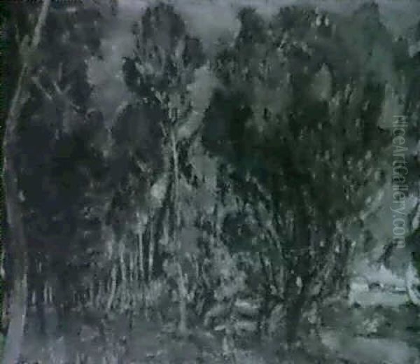 Paysage Boise Oil Painting by Henri Epstein