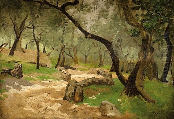 Lesni Cesta Oil Painting by Vojtech Erdelyi