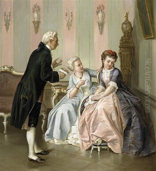 Der Verehrer Oil Painting by Otto Erdmann