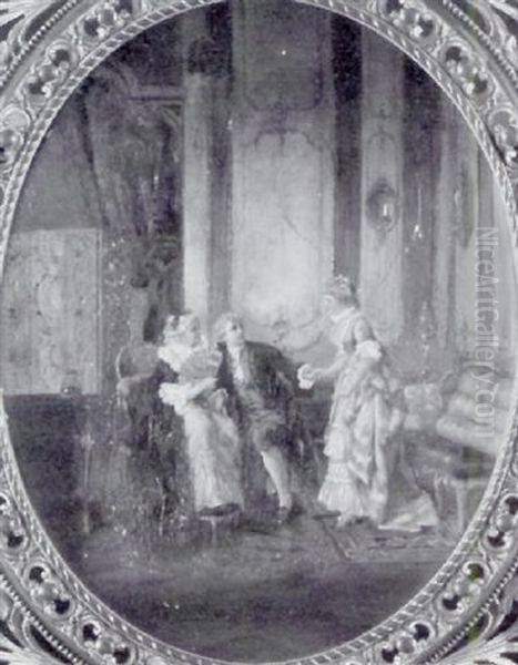 Gluckliche Werbung Oil Painting by Otto Erdmann