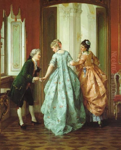 Der Brief Oil Painting by Otto Erdmann