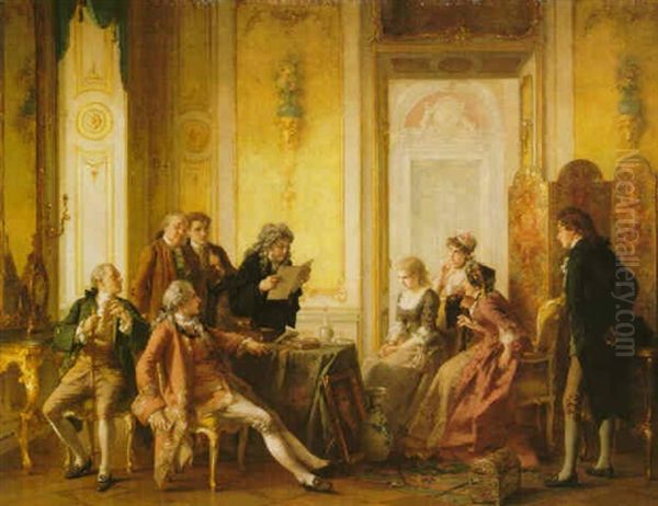 Testamentseroffnung Oil Painting by Otto Erdmann