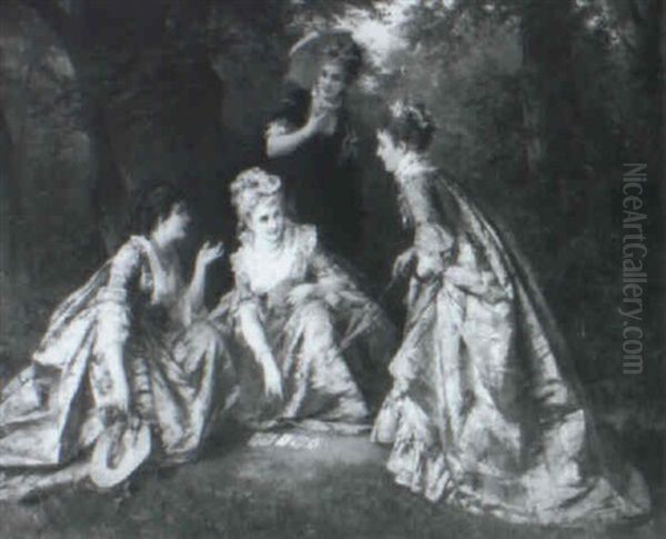 Fortune Tellers Oil Painting by Otto Erdmann