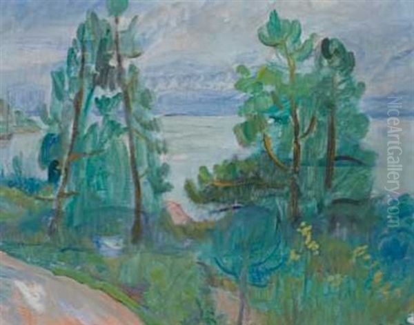 Holmsbu Oil Painting by Thorvald Erichsen