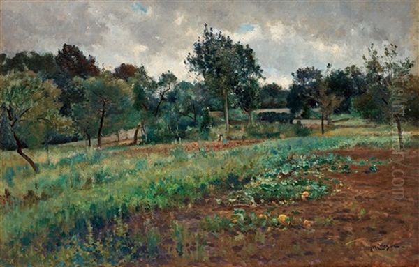 Tradgardsland, Meudon, Frankrike Oil Painting by Johan Ericson