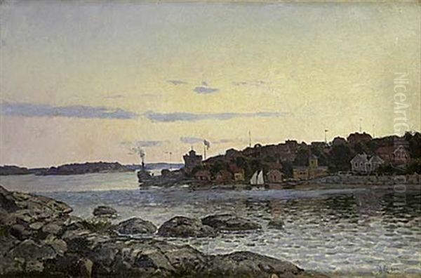 Motiv Fran Marstrand Oil Painting by Johan Ericson