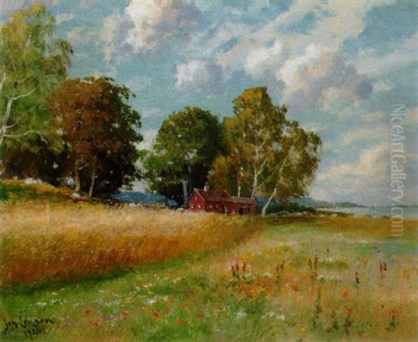 Sommarang Vid Havet Oil Painting by Johan Ericson