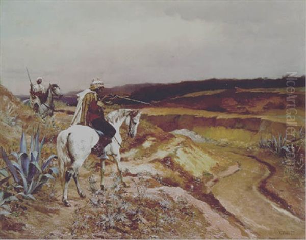 The Tiger Hunt Oil Painting by Rudolf Ernst