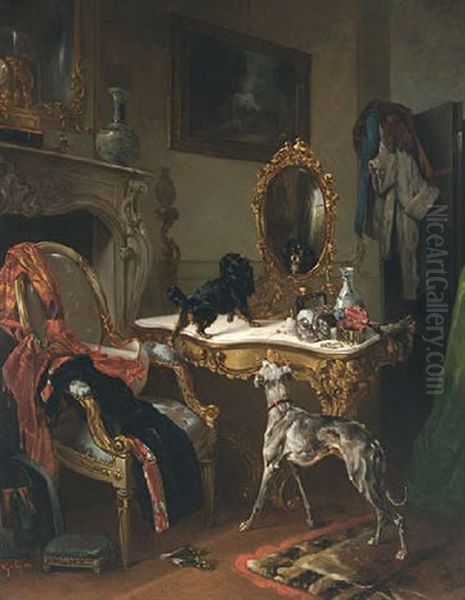 In The Boudoir Oil Painting by Wouter Sidonius van Erp