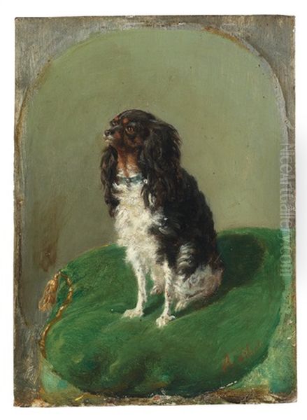 The Little Darling Oil Painting by Raymond-Noel Esbrat