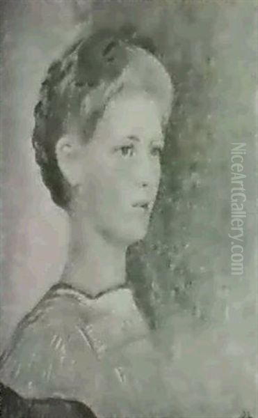 Halbportrait Nach Rechts Oil Painting by David Estoppey