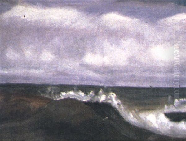 Costa De Maldonado Oil Painting by Andres Etchebarne Bidart